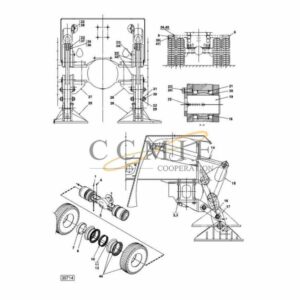 A44817.0300 Kalmar drive axle support leg spare parts