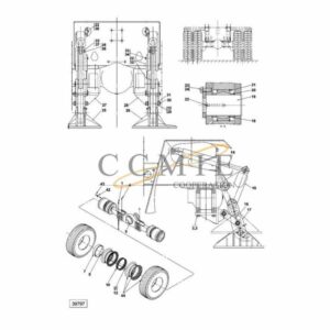 A53259.0200 Kalmar drive axle support leg spare parts