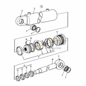 A19635.0100 Kalmar reach stacker cylinder spare parts