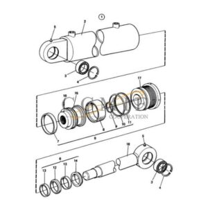 923996.0012 Kalmar reach stacker cylinder spare parts