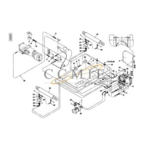 A40508.0100 Kalmar hydraulic cab sliding spare parts