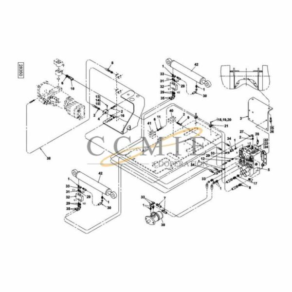 A40508.0200 Kalmar hydraulic jacks spare parts