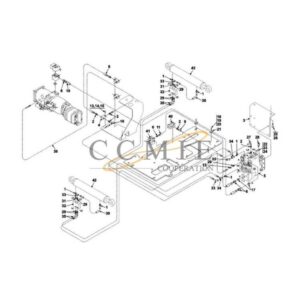 A51790.0100 Kalmar hydraulic cab sliding spare parts