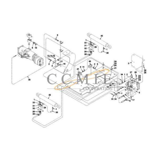 A51790.0100 Kalmar hydraulic cab sliding spare parts
