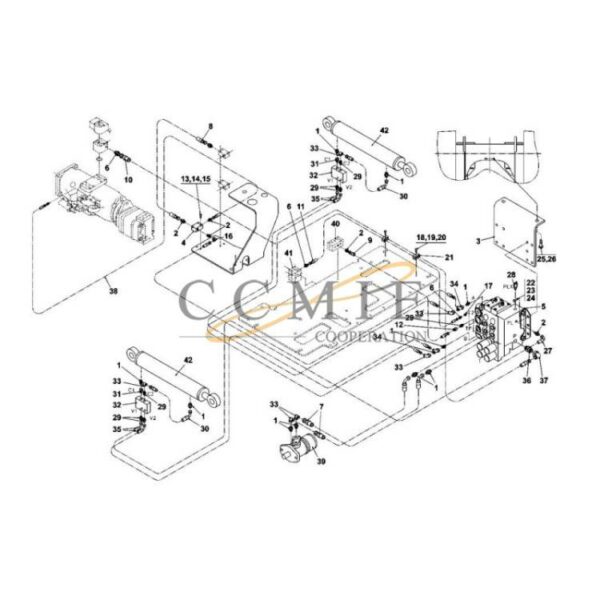 A51790.0200 Kalmar hydraulic jacks spare parts