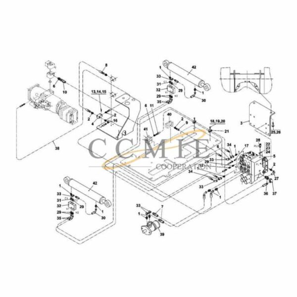 A43274.0100 Kalmar hydraulic cab lift spare parts