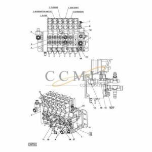923853.0120 923853.0129 hydraulic valve assy parts