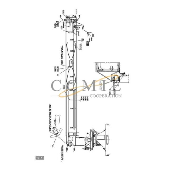 A40614.0200 revolving beacon reach stacker parts