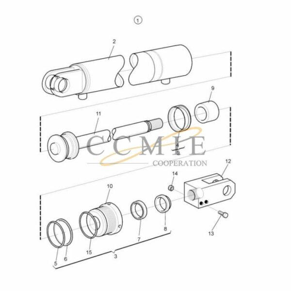 924015.0182 924015.0857 side shifting cylinder parts