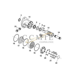 Kalmar 923764.0274 923899.0561 hydraulic motor parts