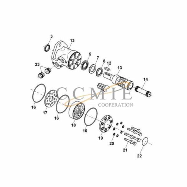 Kalmar 923705.0898 923855.0089 hydraulic motor parts