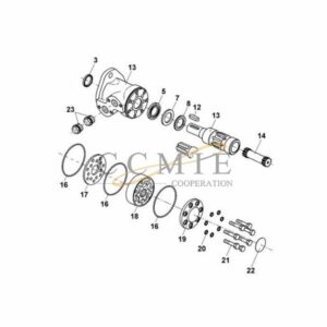 Kalmar 923727.0115 922924.0001 hydraulic motor parts