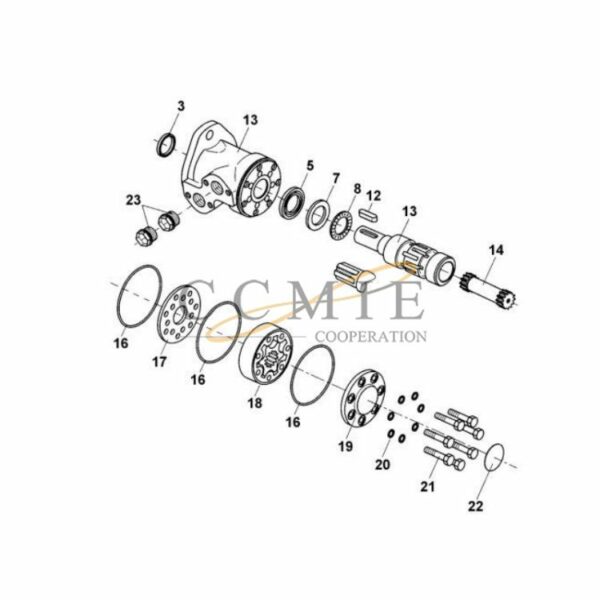 Kalmar 923853.0092 923853.0093 hydraulic motor parts