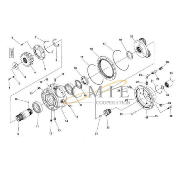 Kalmar 923855.179 923705.0580 gear clutch group