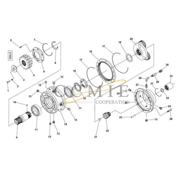 Kalmar 923899.0632 923899.0634 gear clutch group