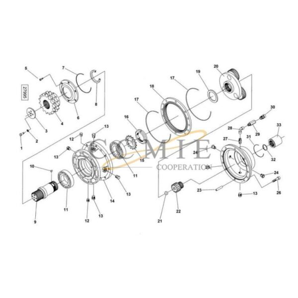 Kalmar 923349.0855 923110.0976 gear clutch group