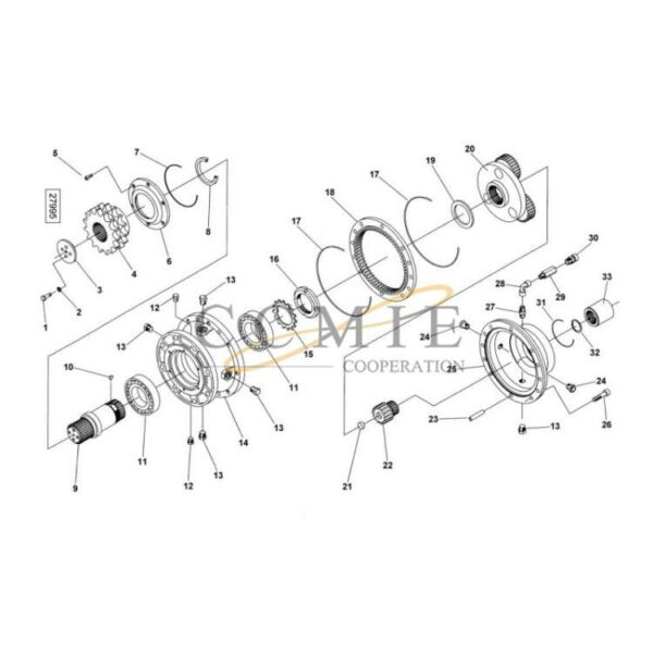 Kalmar 923855.1239 923110.0975 gear clutch group