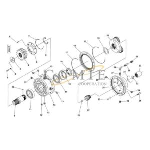 Kalmar 923705.0570 923855.0040 gear clutch group