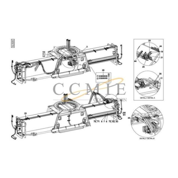 Kalmar 923853.0056 hydraulic attachment OHC