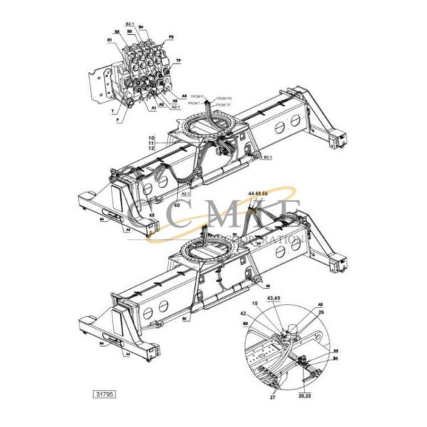Kalmar 923855.0891 923855.1069 hydraulic attachment