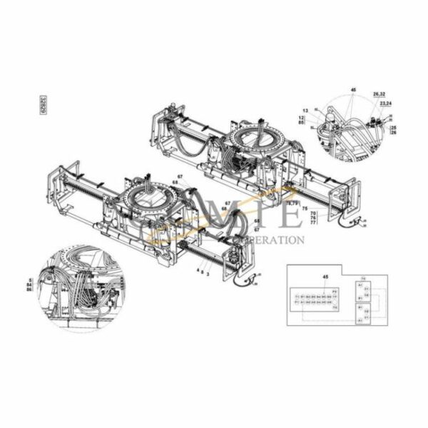 Kalmar 923899.0623 923828.0826 hydraulic attachment