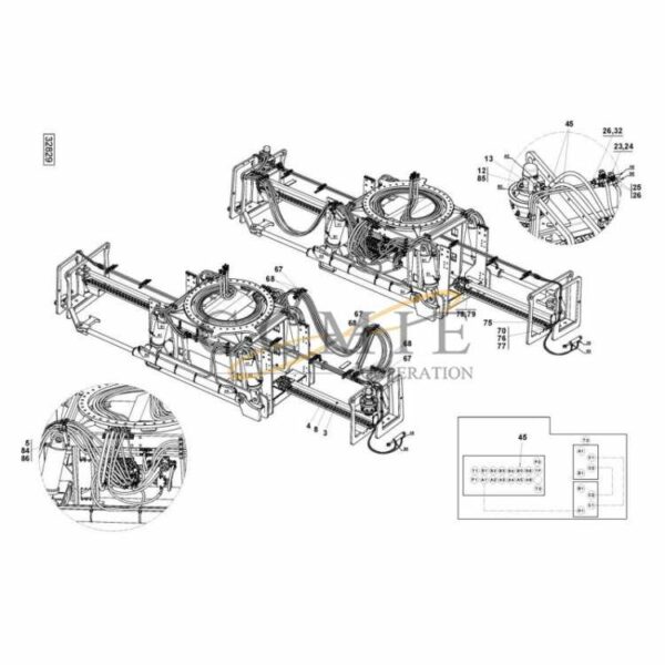 Kalmar 923872.0391 923855.1174 hydraulic attachment
