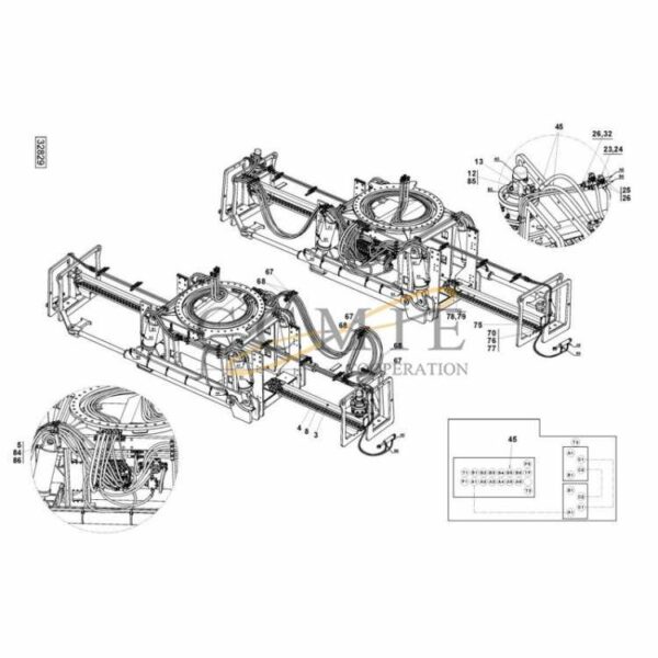 Kalmar 923872.0135 923855.1364 hydraulic attachment