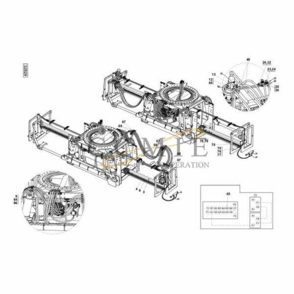 Kalmar 923855.1824 924015.0875 hydraulic attachment