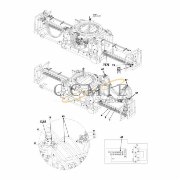 Kalmar 924015.1082 924015.0879 hydraulic attachment