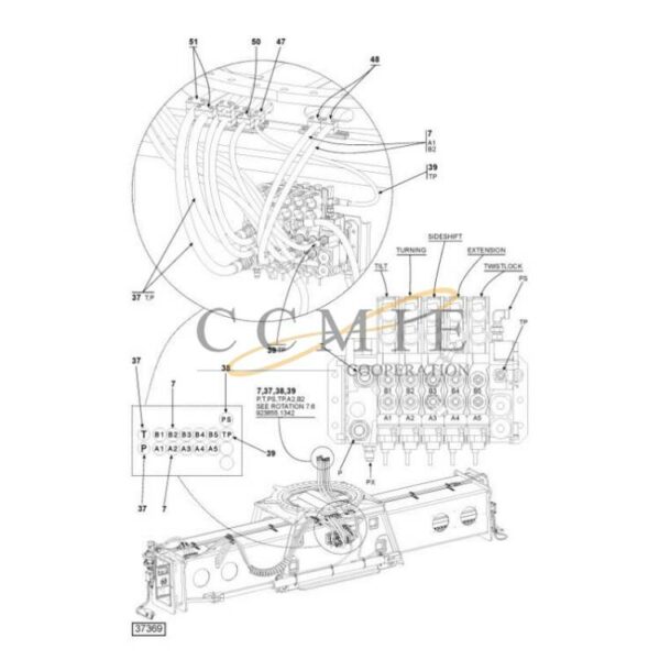 924015.0209 923855.1366 hydraulic attachment parts