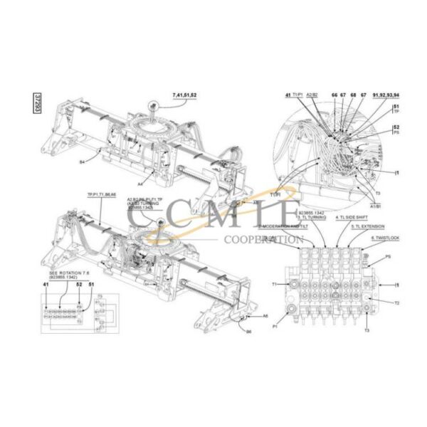 923941.0391 923941.0439 hydraulic attachment parts