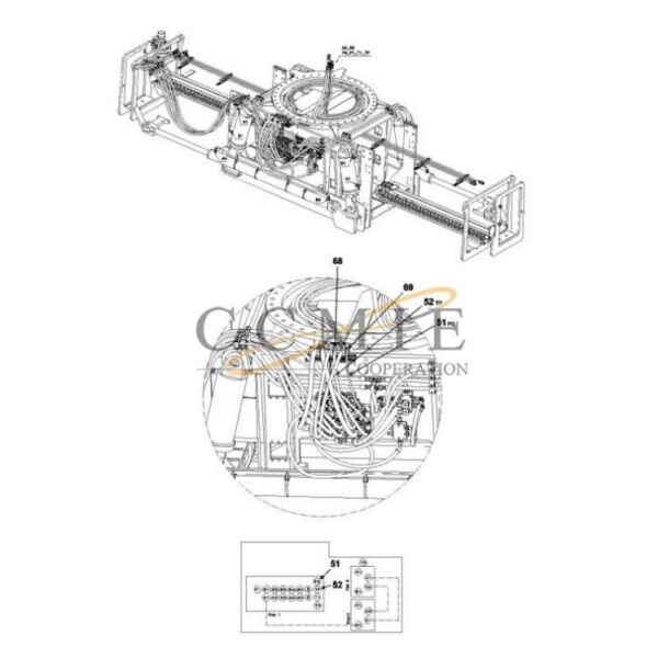 Kalmar 923853.0120 hydraulic attachment parts