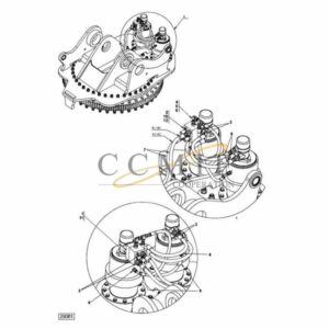 923828.0791 reach stacker hydraulic revolving yoke parts
