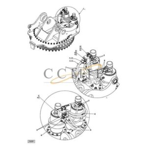 923853.0113 923853.0114 hydraulic revolving yoke parts