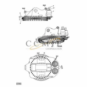 924015.0206 920216.033 reach stacker turning yoke parts