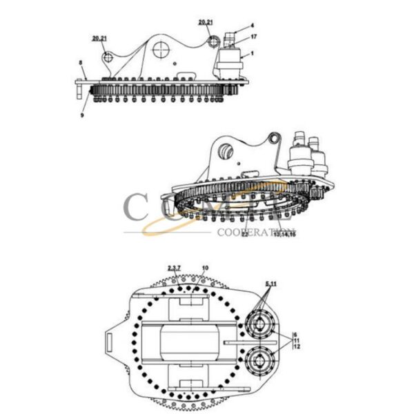 923863.7200 lock nut 923863.7201 nut reach stacker parts