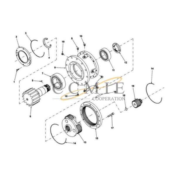 Kalmar 923349.0840 O-ring 923349.0688 gear rim parts