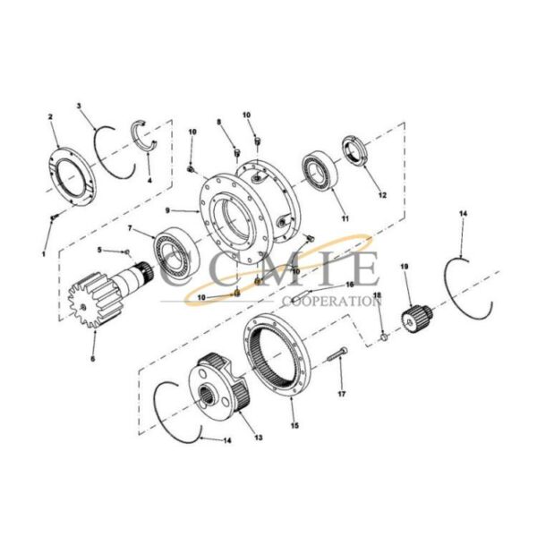 Kalmar 923705.0114 roll pin 923705.0569 screw rim parts