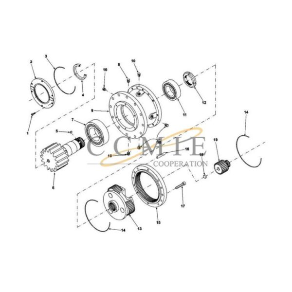 Kalmar 923349.0857 spacer 923349.0653 sunshaft parts
