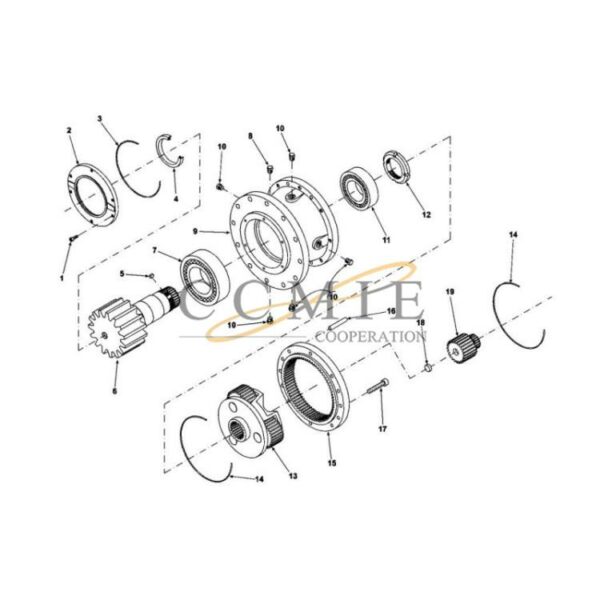 923853.0120 923853.0129 Kalmar gear clutch group parts