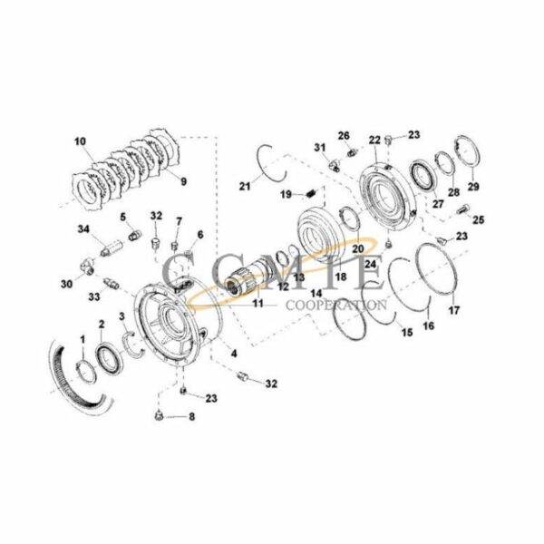 923349.0847 lock ring 923705.0826 O-ring Kalmar parts