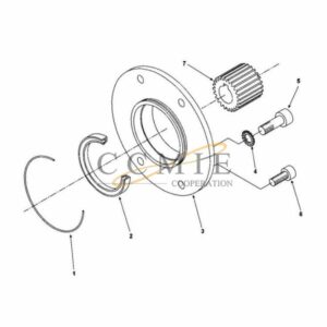 923941.0407 reach stacker flange Kalmar spare parts