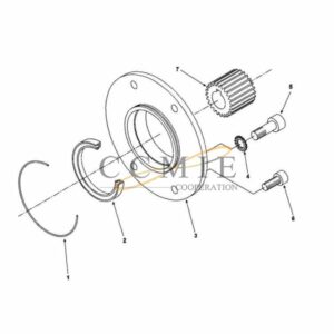 923941.0411 reach stacker fitting Kalmar parts