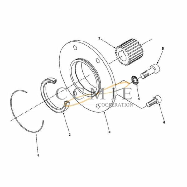 923941.0411 reach stacker fitting Kalmar parts