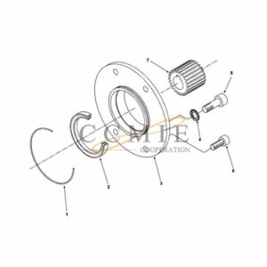 923941.0404 reach stacker flange Kalmar parts
