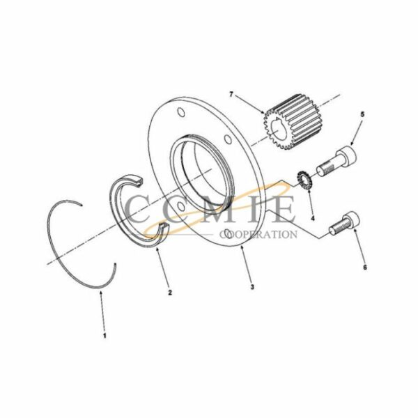 923941.0404 reach stacker flange Kalmar parts