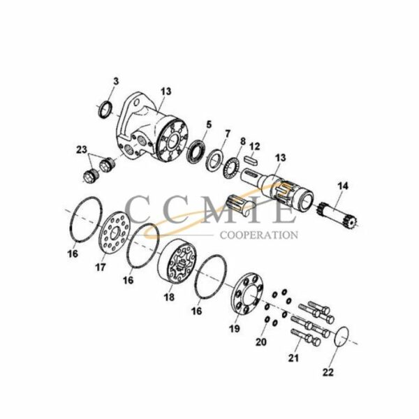 923764.0644 reach stacker seal kit Kalmar parts