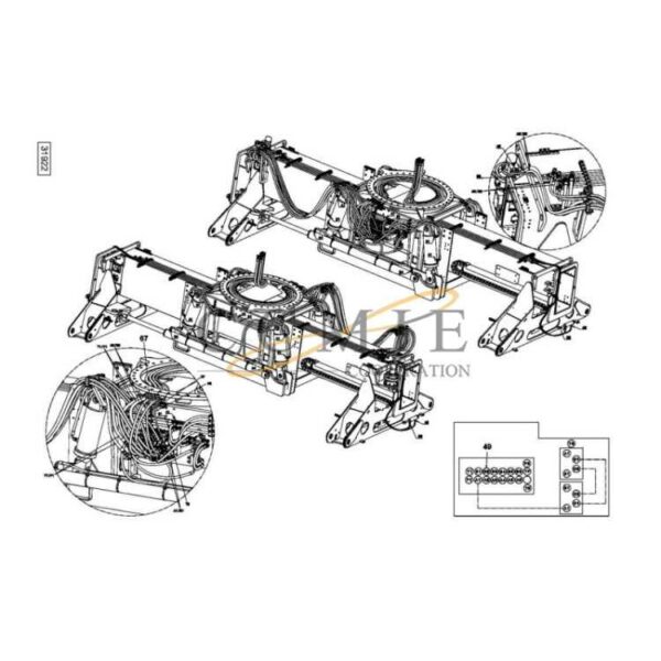 923855.1577 923855.1824 hydraulic attachment parts