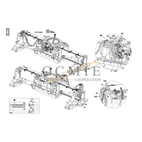 924015.0870 reach stacker hydraulic hose Kalmar parts