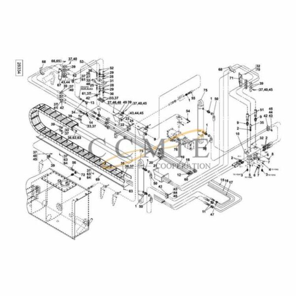 923881.0004 923881.0003 fitting reach stacker parts